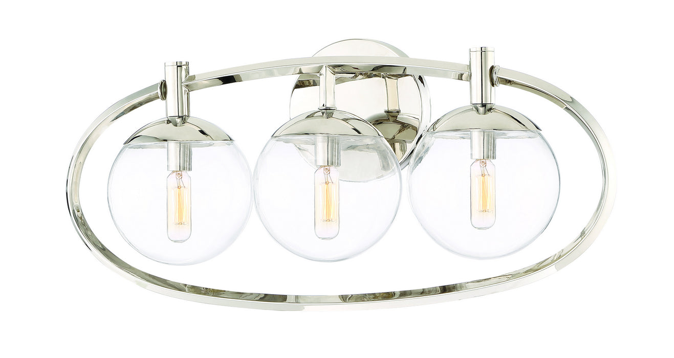Craftmade 45503-PLN Three Light Vanity, Polished Nickel