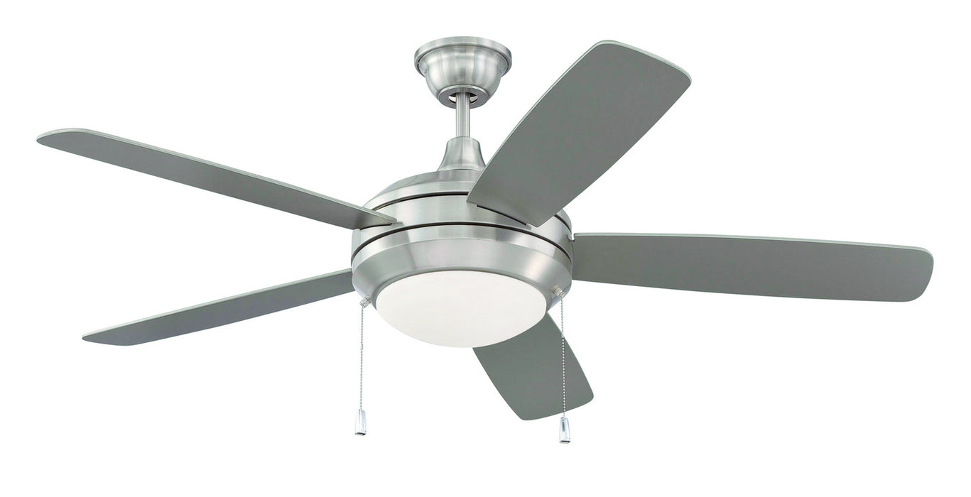 Craftmade HE52BNK5-LED 52"Ceiling Fan, Brushed Polished Nickel