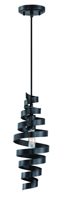 Craftmade P716MBK1 One Light Mini Pendant, Matte Black
