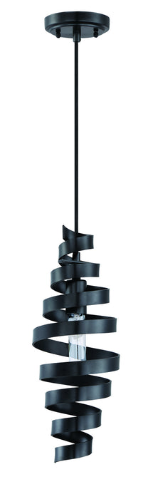 Craftmade P716MBK1 One Light Mini Pendant, Matte Black