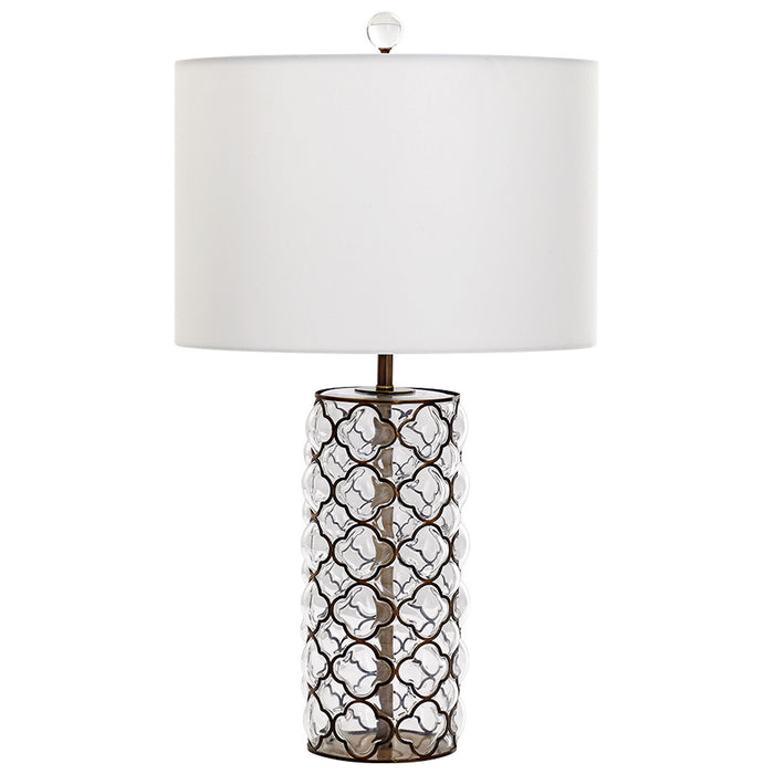 Cyan 07977-1 LED Table Lamp, Satin Brass