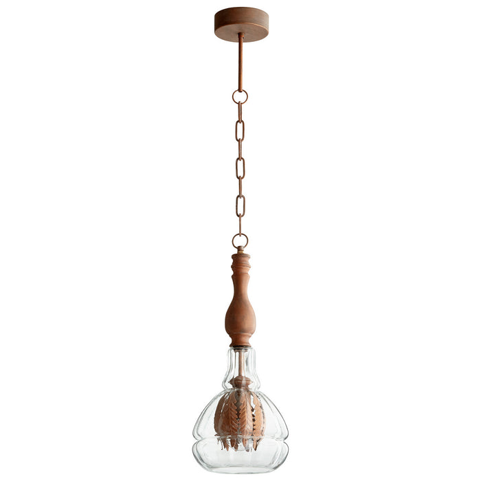 Cyan 08463 One Light Pendant, Copper