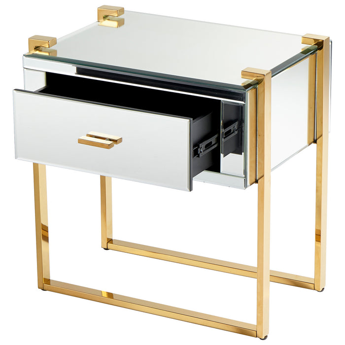 Cyan 08729 Side Table, Aged Brass