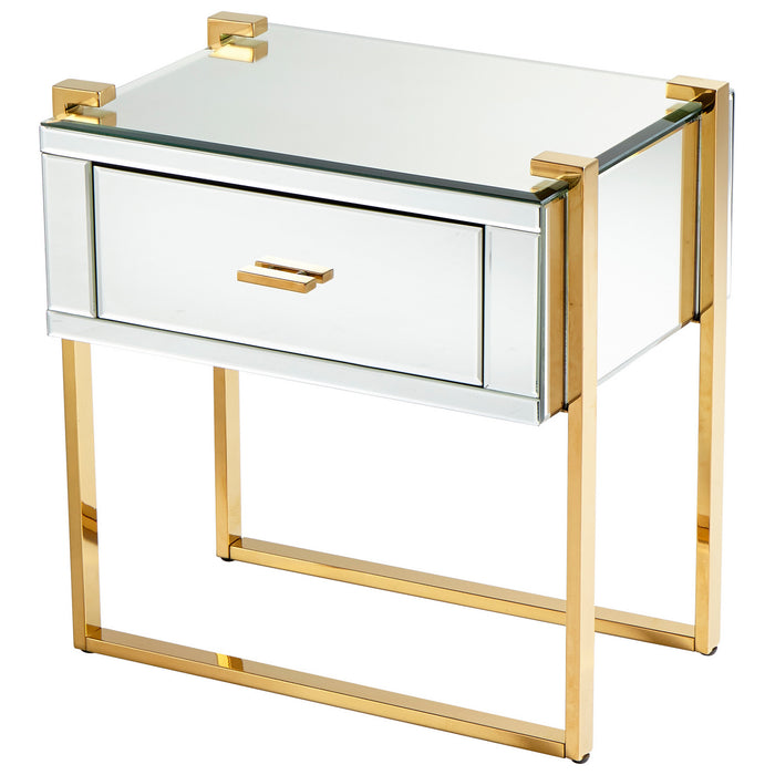 Cyan 08729 Side Table, Aged Brass