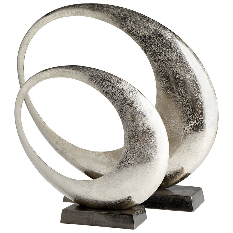 Cyan 08897 Sculpture, Raw Nickel