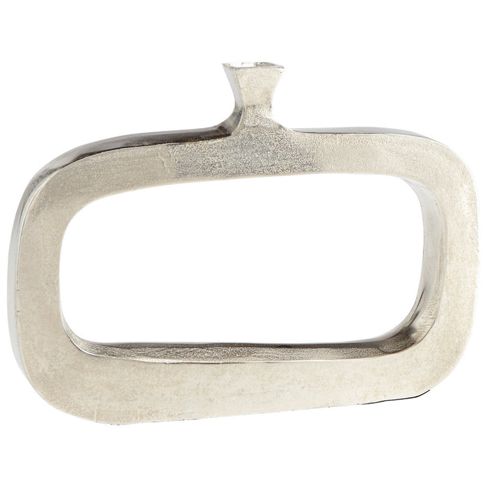 Cyan 08900 Vase, Raw Nickel