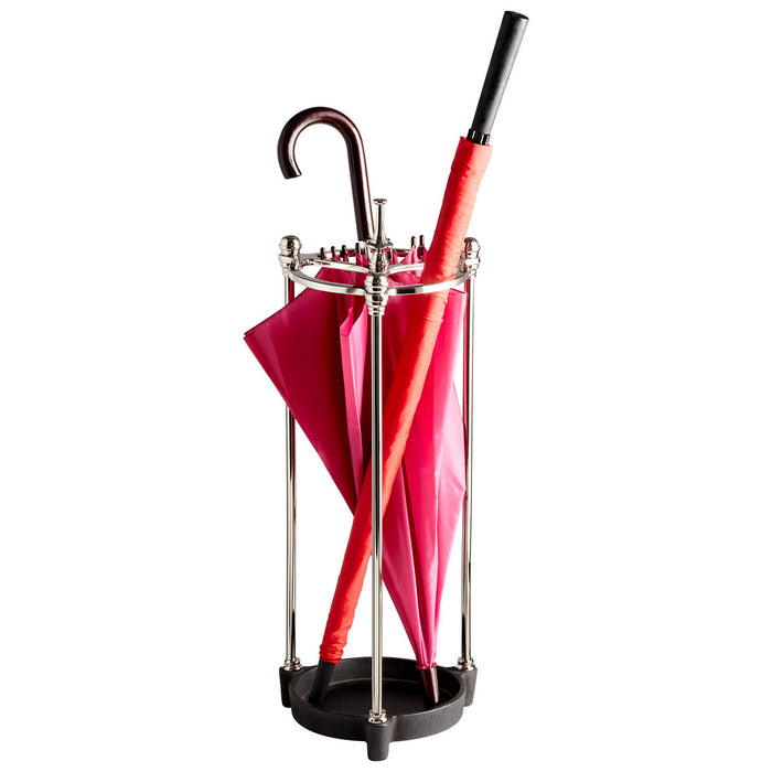 Cyan 08975 Umbrella Stand, Nickel