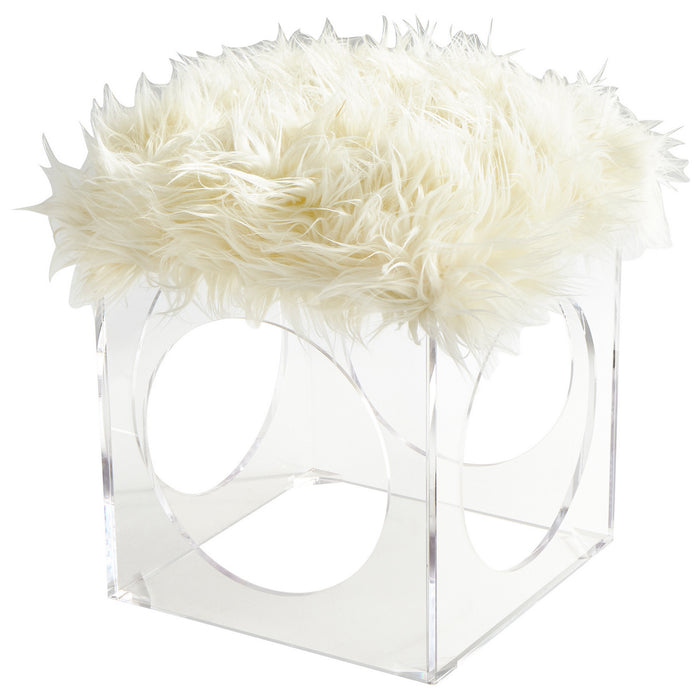 Cyan 09054 Stool, Clear