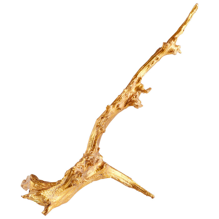 Cyan 09133 Sculpture, Gold Leaf