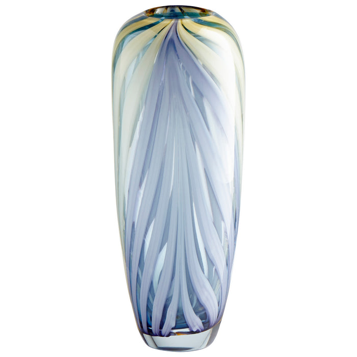 Cyan 09179 Vase, Purple And Yellow