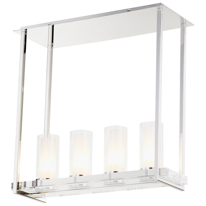 Cyan 09228 Four Light Pendant, Polished Nickel