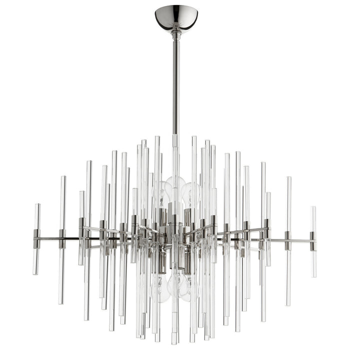 Cyan 09255 Six Light Pendant, Polished Nickel