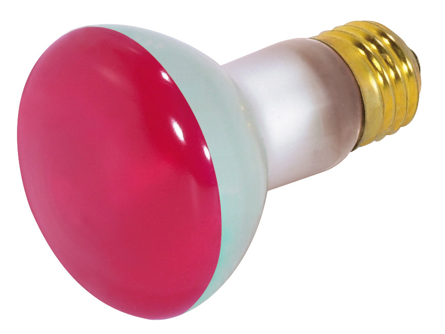 Satco S3200 Light Bulb, Red