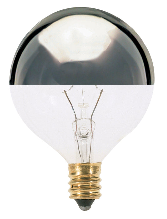 Satco S3245 Light Bulb, Silver Crown