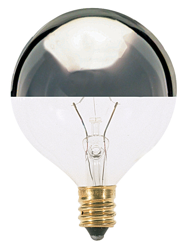 Satco S3246 Light Bulb, Silver Crown
