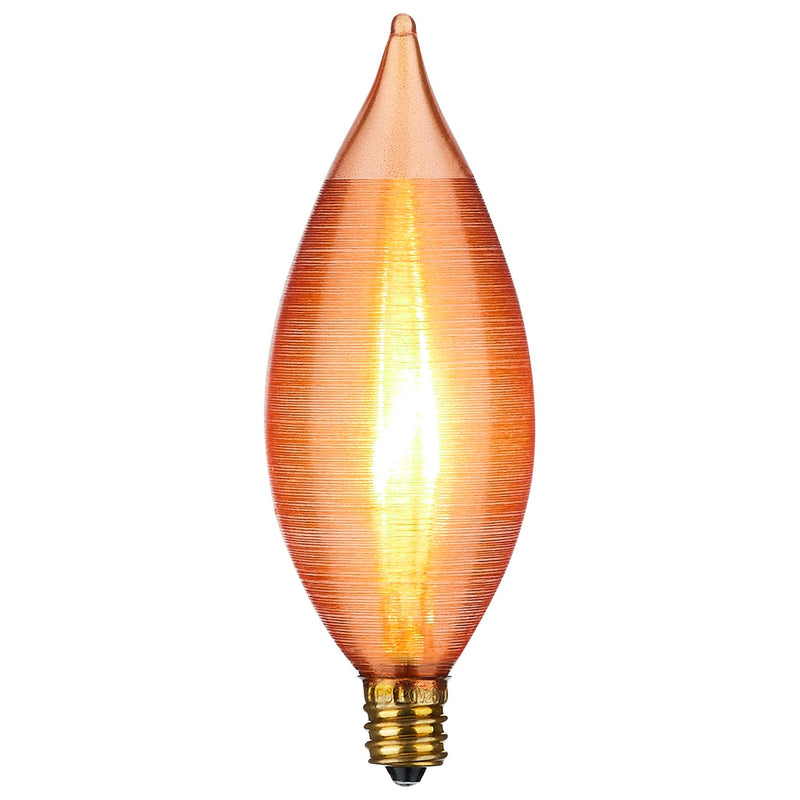 Satco S3406 Light Bulb, Spun Amber