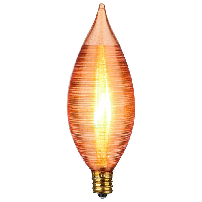 Satco S3406 Light Bulb, Spun Amber