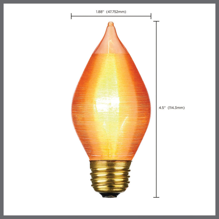 Satco S3416 Light Bulb, Spun Amber