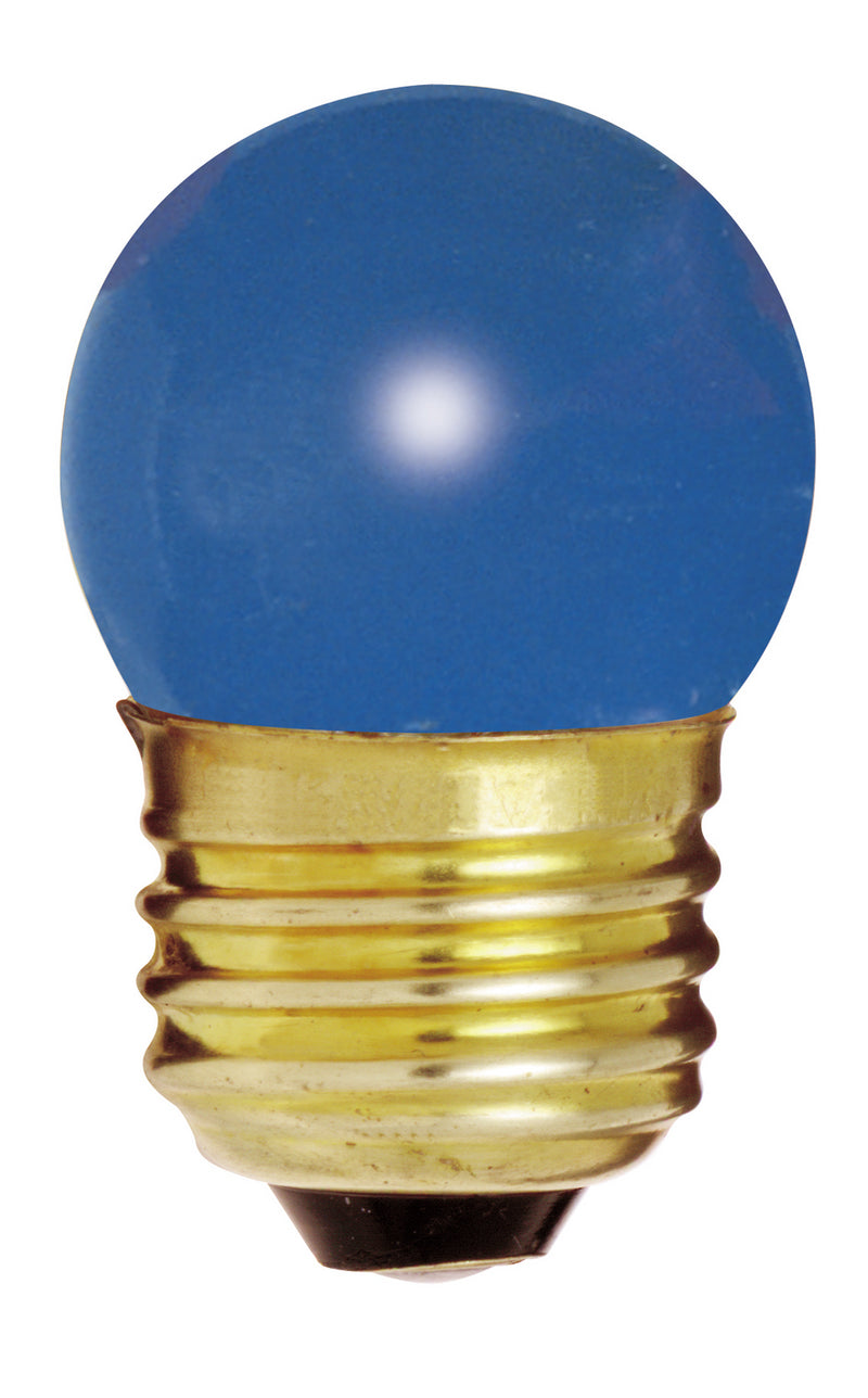 Satco S3608 Light Bulb, Ceramic Blue