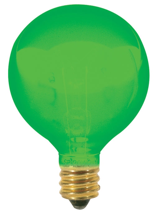 Satco S3835 Light Bulb, Transparent Green