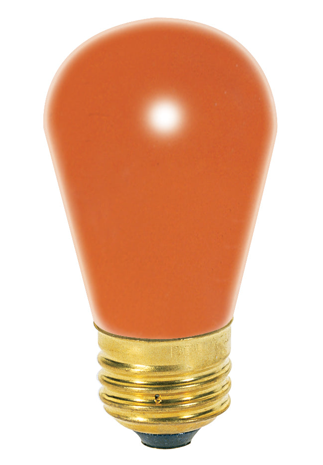 Satco S3964 Light Bulb, Ceramic Orange