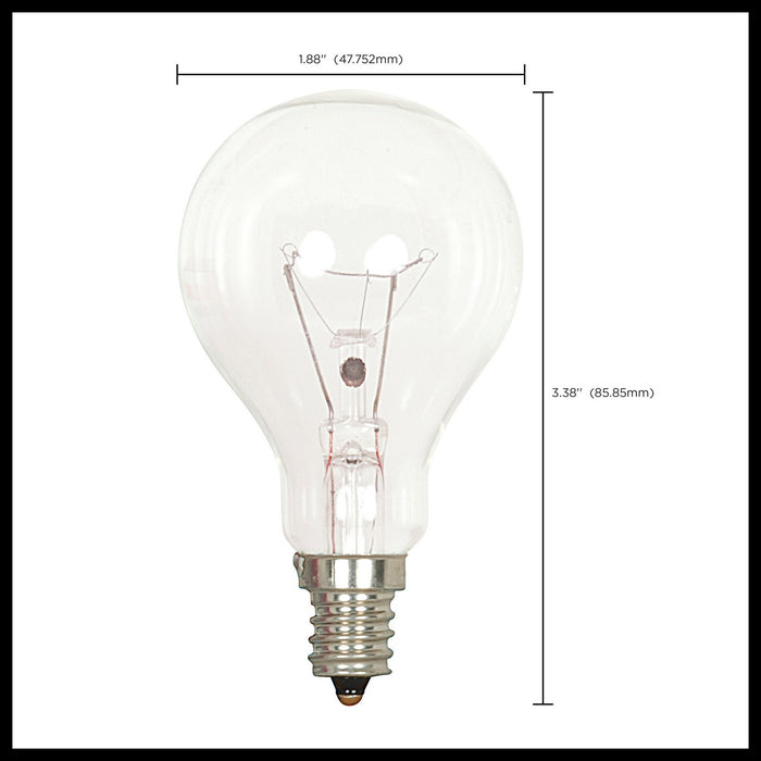 Satco S4160 Light Bulb, Clear