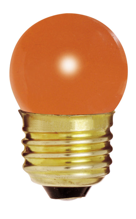 Satco S4510 Light Bulb, Ceramic Orange