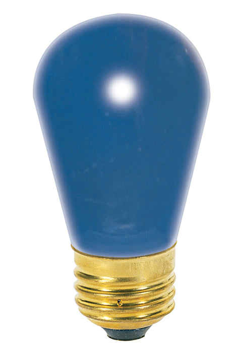 Satco S4563 Light Bulb, Ceramic Blue