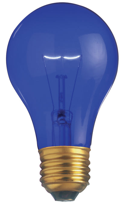 Satco S6082 Light Bulb, Transparent Blue