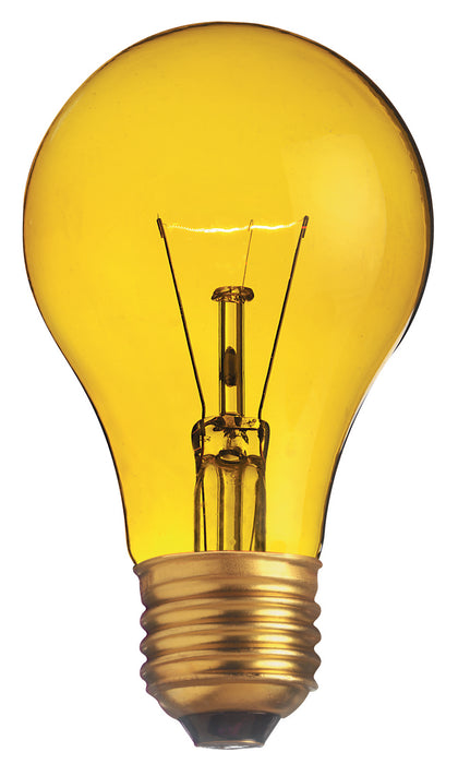 Satco S6083 Light Bulb, Transparent Yellow