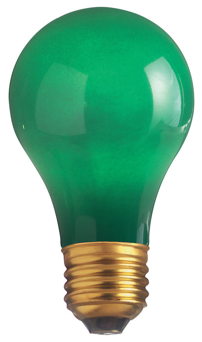 Satco S6091 Light Bulb, Ceramic Green