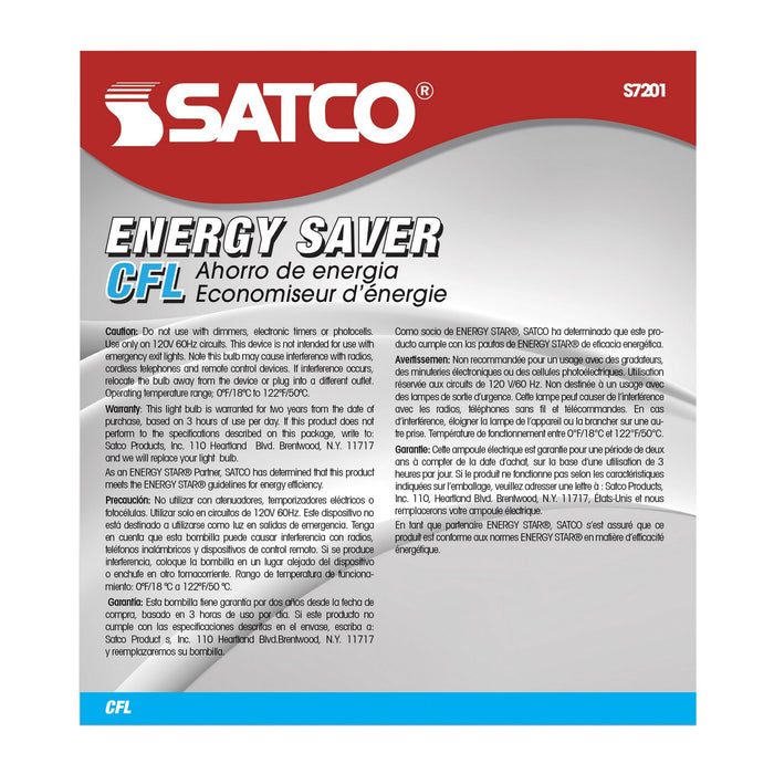 Satco S7201 Light Bulb, Clear