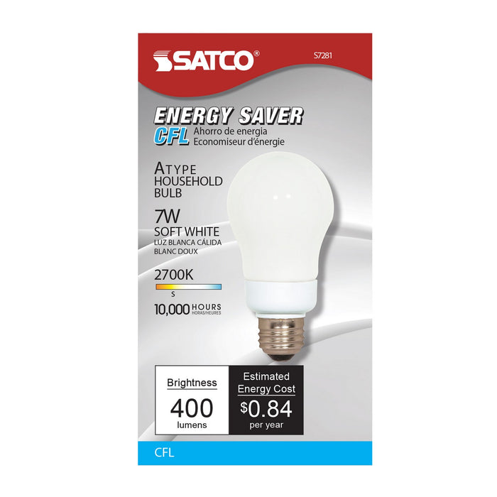 Satco S7281 Light Bulb, White