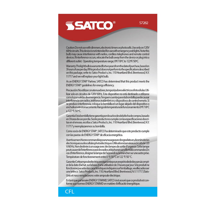 Satco S7282 Light Bulb, White