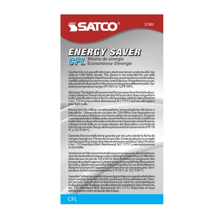 Satco S7283 Light Bulb, White
