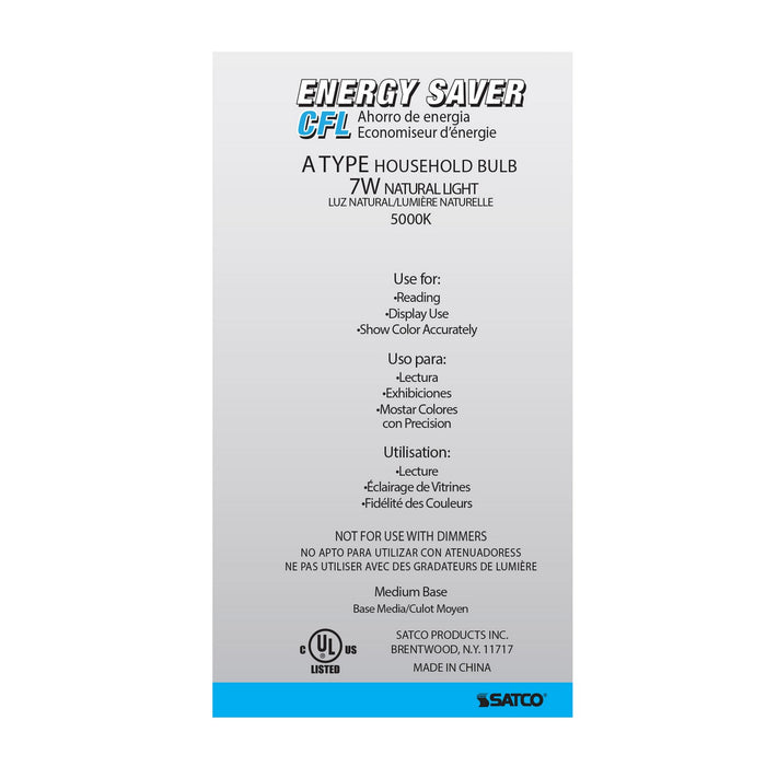 Satco S7283 Light Bulb, White