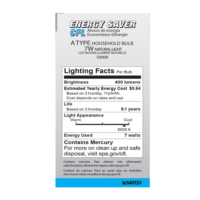 Satco S7283 Light Bulb, White