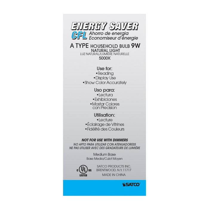 Satco S7286 Light Bulb, White