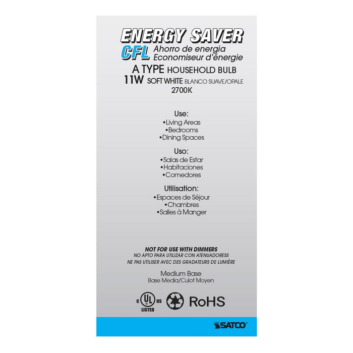 Satco S7287 Light Bulb, White