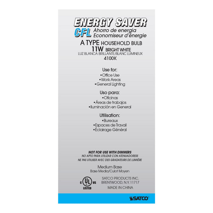 Satco S7288 Light Bulb, White