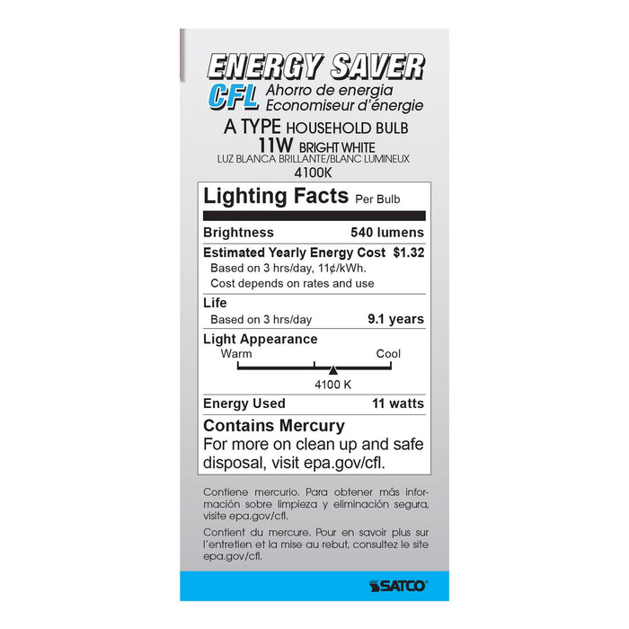 Satco S7288 Light Bulb, White
