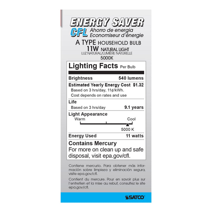Satco S7289 Light Bulb, White