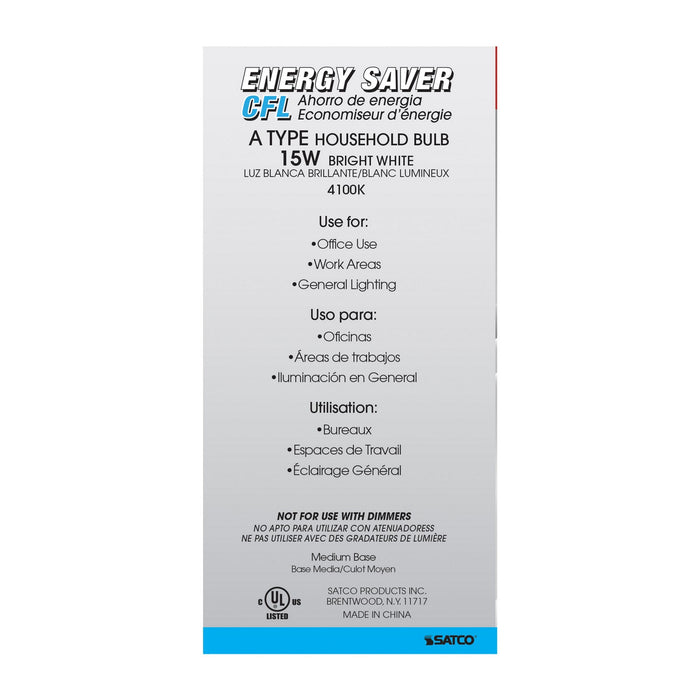 Satco S7292 Light Bulb, White