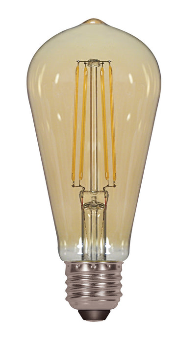 Satco S8612 Light Bulb, Transparent Amber