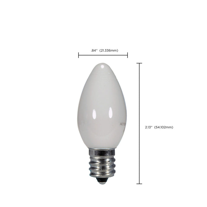Satco S9157 Light Bulb, Coated White