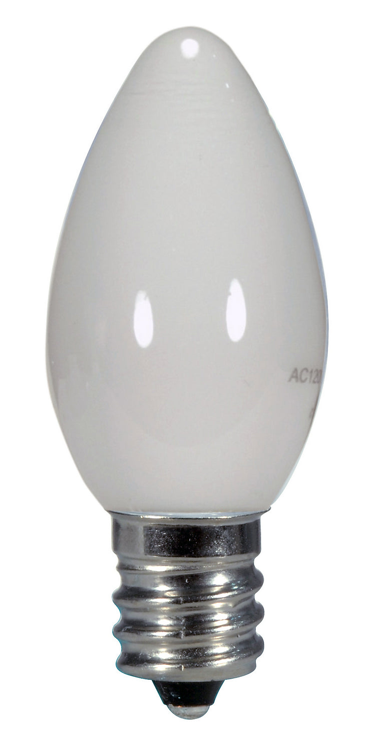 Satco S9157 Light Bulb, Coated White