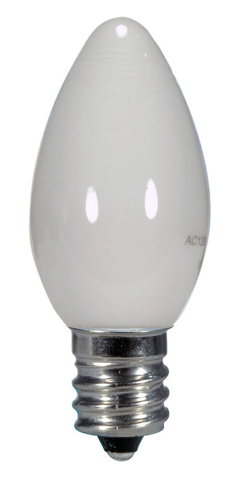 Satco S9157 Light Bulb, Coated White