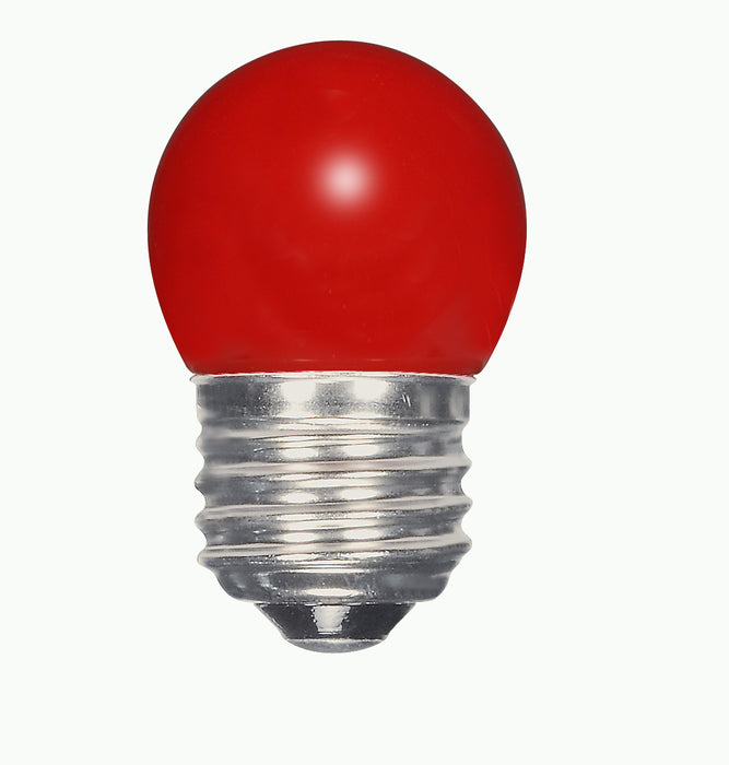 Satco S9165 Light Bulb, Ceramic Red