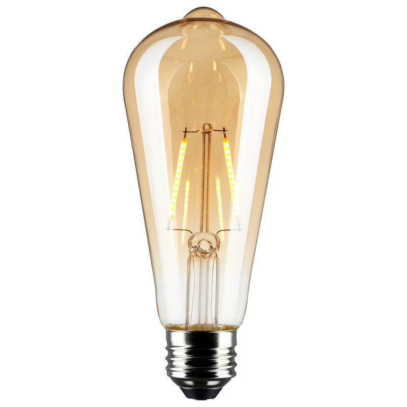 Satco S9577 Light Bulb, Transparent Amber