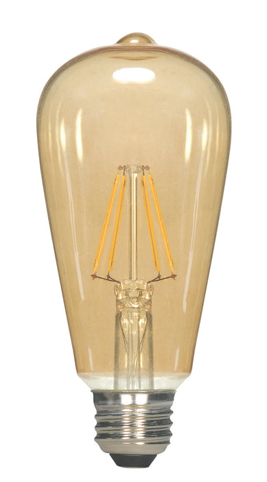 Satco S9578 Light Bulb, Transparent Amber